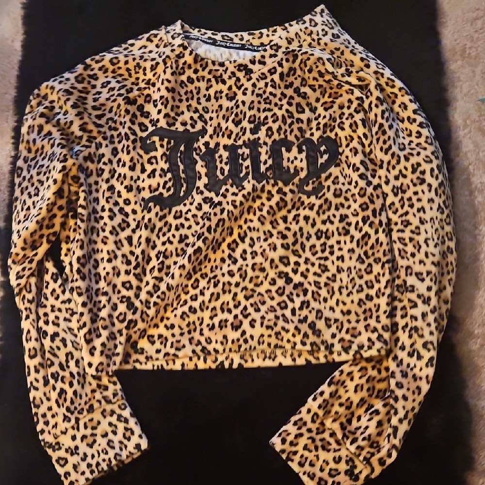 Juicy Couture Leopard Pajama Set Size Small